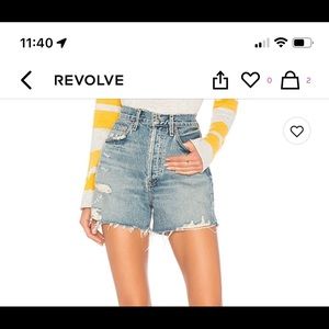 Agolde dee shorts size 29. On revolve and main agolde site for $128. Worn once.